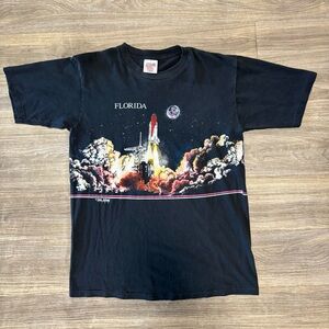 Vintage Florida Black Graphic T-Shirt Size Large
